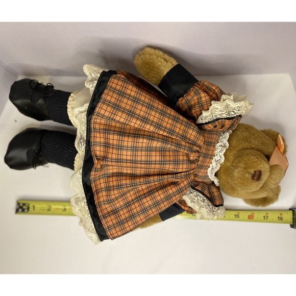 Applause Bears Catherine Remembrance Collection #12066 17" Plaid Lace - Picture 5 of 9